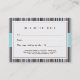 Certificado de presente customizável da padaria