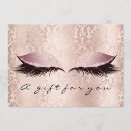 Certificado de Presente Damask Rosa Lashes Beauty 