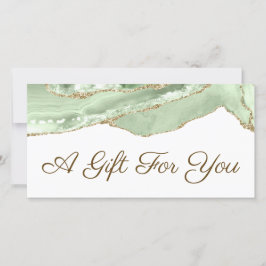 Certificado de presente de agente Jade Green