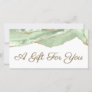 Certificado de presente de agente Jade Green