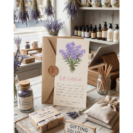 Certificado de Presente de Aquarela Lavanda Person