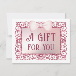 Certificado de presente de arco de quadro brilhant