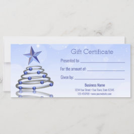 Certificado de Presente de Árvore de Natal Cromo 3
