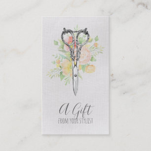 certificado de presente de cabeleireiro estilista