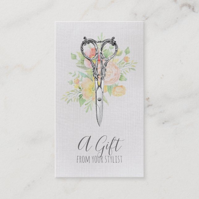 certificado de presente de cabeleireiro estilista  (Frente)