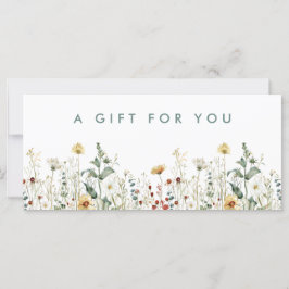 Certificado de Presente de Campo de Flores Silvest