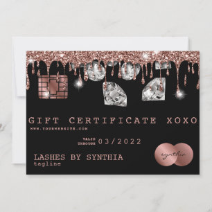 Certificado de presente de cartão de crédito Adici