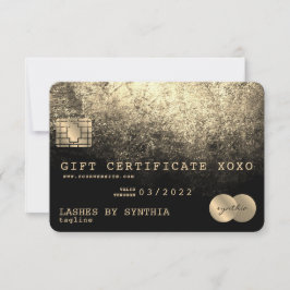 Certificado de presente de cartão de crédito Adici