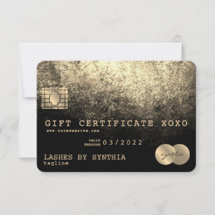 Certificado de presente de cartão de crédito Adici