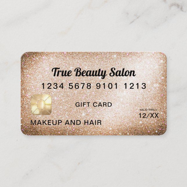 Certificado de Presente de Cartão de Crédito de Gl (Frente)