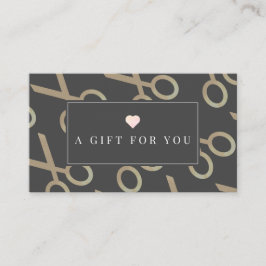 Certificado de Presente de Cinza Escura Dourada de