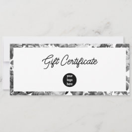 Certificado de presente de código QR para logotipo