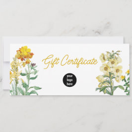 Certificado de presente de código QR para logotipo