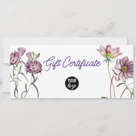 Certificado de presente de código QR para logotipo