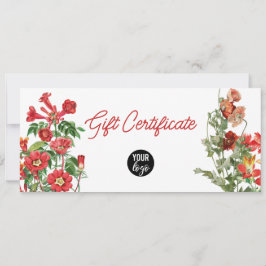 Certificado de presente de código QR para logotipo