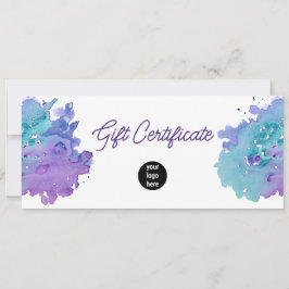 Certificado de presente de código QR para logotipo