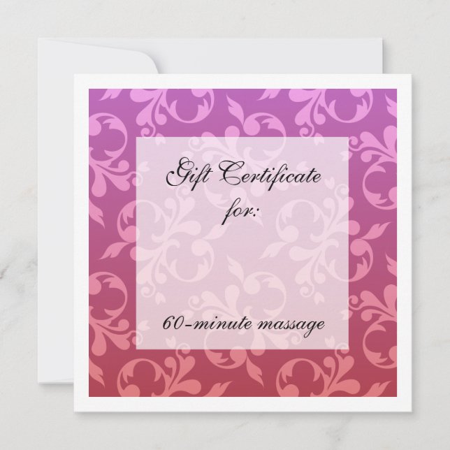 Certificado de Presente de Coroa Raiz e Coroa (Frente)