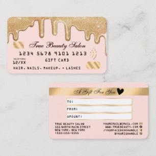 Certificado de Presente de Crédito Rosa Dourado Gl