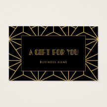 Certificado de presente de deco de arte retrógrada