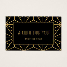 Certificado de presente de deco de arte retrógrada