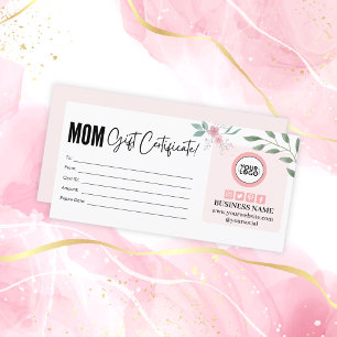 Certificado de Presente de Dia de as mães Floral C