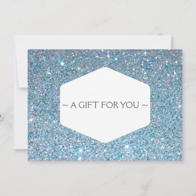Certificado de Presente de EMBLEM AZUL BLUE GLITTE (Frente)