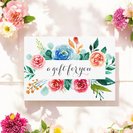 Certificado de Presente de Empresa Floral Branco C