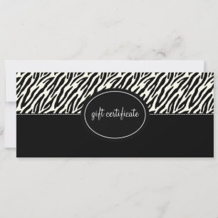 Certificado de Presente de Estilo Boutique com Imp