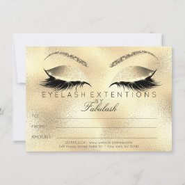 Certificado de Presente de Extensão de Cílios de B