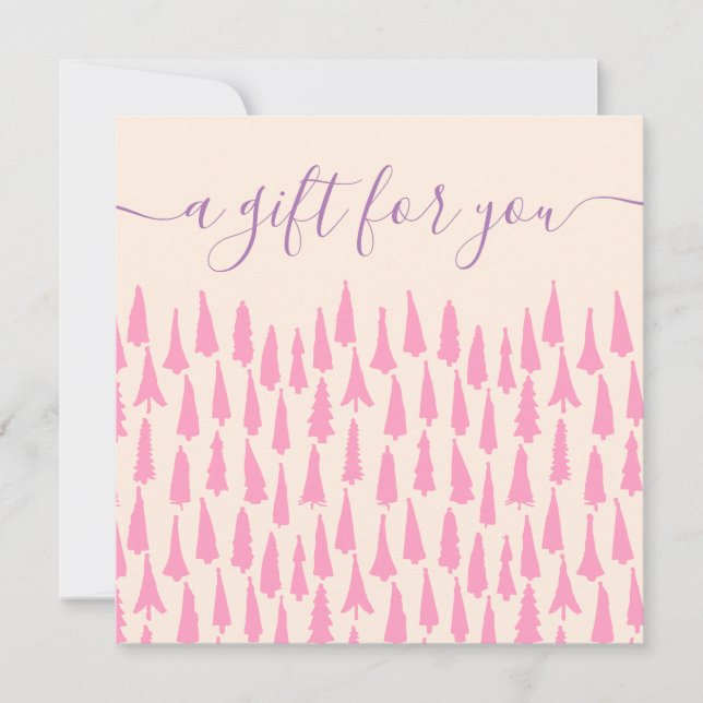 Certificado de Presente de Feriado de Árvores de N (Frente)