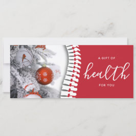 Certificado de Presente de Feriado Vermelho Quirop