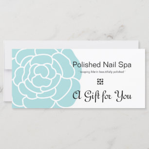 Certificado de Presente de Flor Azul Grande 2