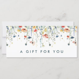 Certificado de Presente de Flor Selvagem Vibrante