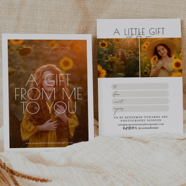 Certificado de Presente de Fotografia de Script Mi (Criador carregado)