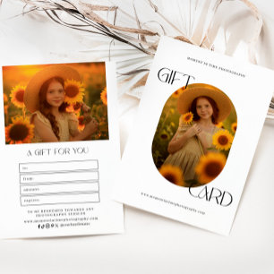 Certificado de Presente de Fotografia Oval Minimal