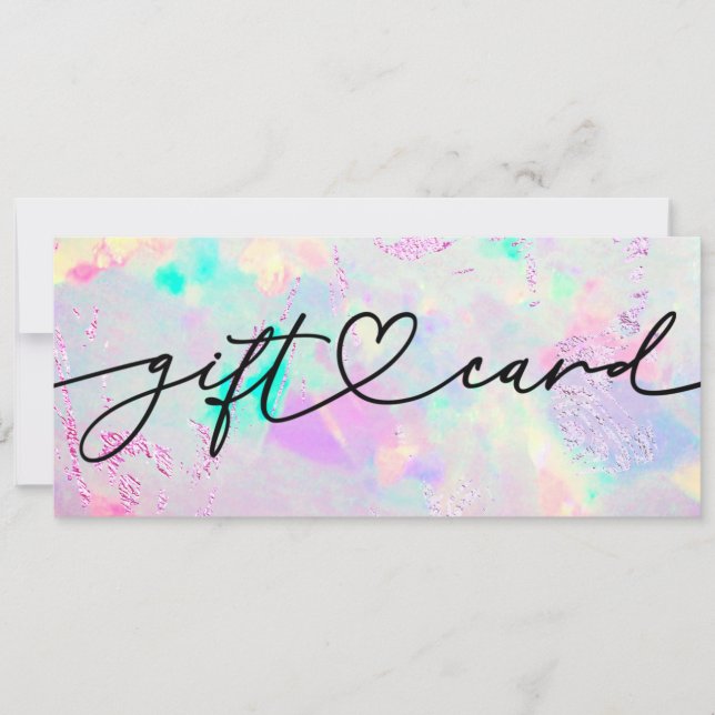 certificado de presente de gemstone mineral opal (Frente)