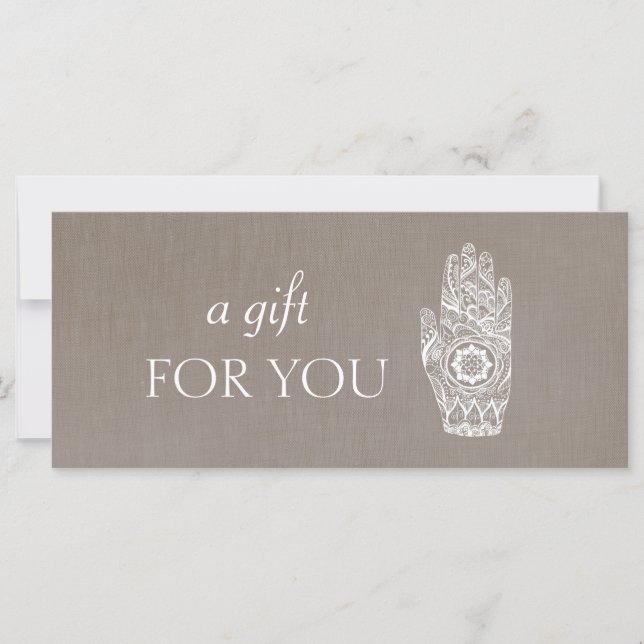 Certificado de Presente de Henna Lotus, Reparador  (Frente)