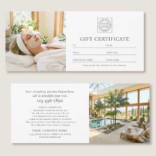 Certificado de Presente de Logo de Foto Personaliz
