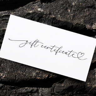 Certificado de Presente de Logotipo Comercial Simp