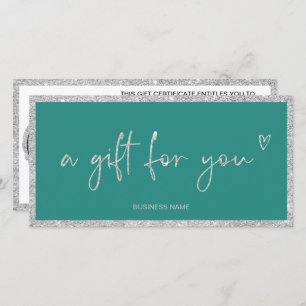 Certificado de presente de logotipo de feltro card