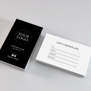 Certificado de Presente de Logotipo de Negócio Pre