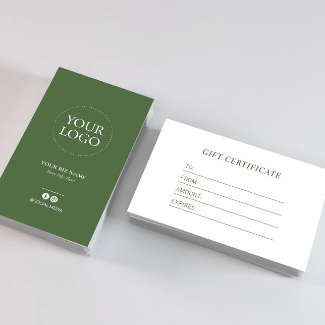 Certificado de Presente de Logotipo de Negócios Ve (Criador carregado)