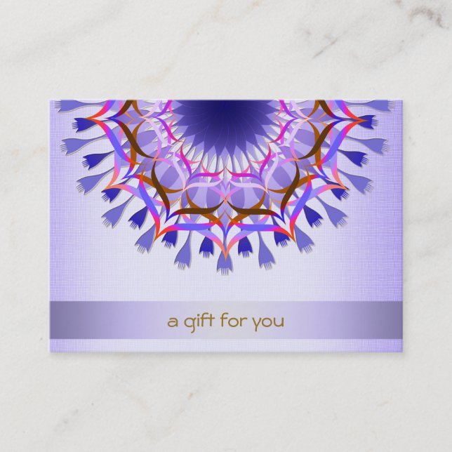 Certificado de Presente de Lotus Hair Salon e Spa (Frente)