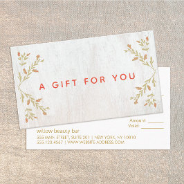 Certificado de Presente de Madeira de Natal