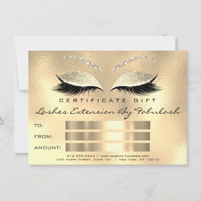 Certificado de Presente de Maquiagem SPA Círio (Frente)