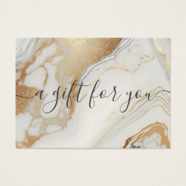 Certificado de Presente de Marble Business Dourado