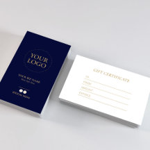 Certificado de Presente de Marinha Moderna e Logot
