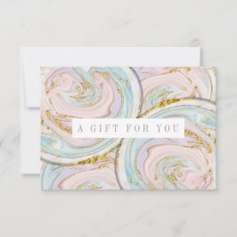 Certificado De Presente De Mármaco Roxo E Azul