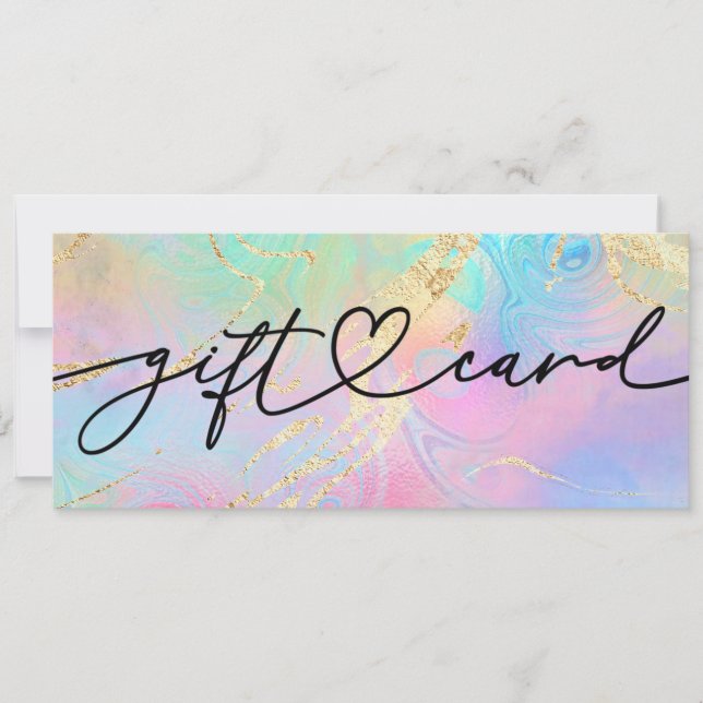 certificado de presente de mármore fluido (Frente)