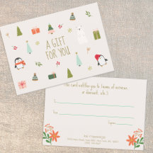 Certificado de presente de Natal bonito